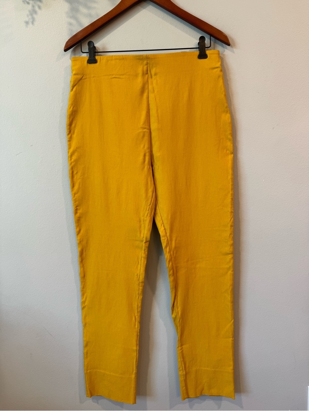 Jean Pierre Bright Mustard Yellow Women's Trousers Sz L